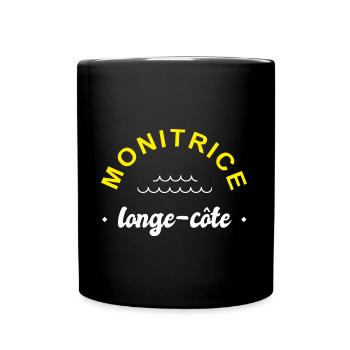 monitrice longe cote coach longe côte - Mug uni - noir - Devant