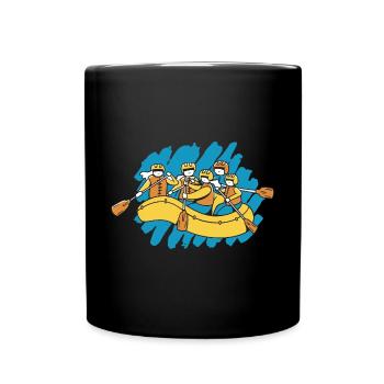Tenue d’équipe de rafting pour les équipes de navigation de plaisance en montagne - Mug uni - noir - Devant
