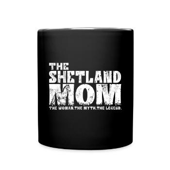 Shetland Poney Shetland Poney Maman Dictons - Mug uni - noir - Devant