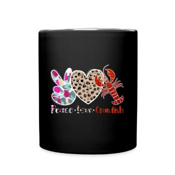 Krebssaison Lustige Krebse kochen Hummer - Tasse einfarbig - Schwarz - Vorne