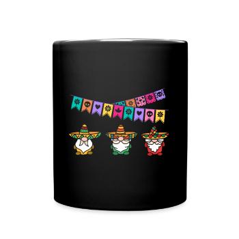 Sombrero Nains Fiesta Joyeux Cinco De Mayo - Mug uni - noir - Devant
