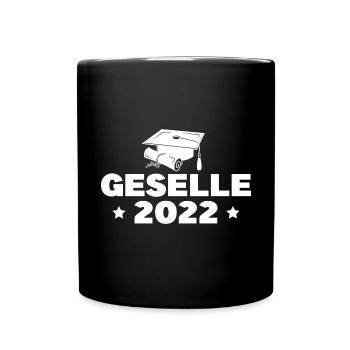 Geselle 2022 Handwerk Bestandene Gesellenprüfung - Tasse einfarbig - Schwarz - Vorne