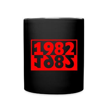 Texte Minimaliste 1982 40 Ans Anniversaire - Mug uni - noir - Devant