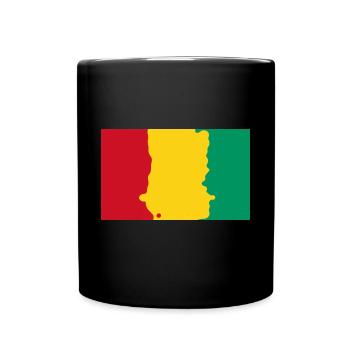 Guinée - Mug uni - noir - Devant