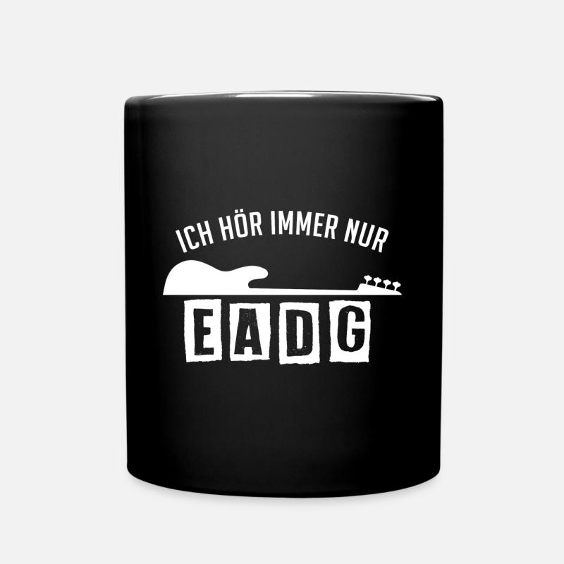 Je n’écoute que des partitions de basse EADG pour les bassistes - Mug uni - noir