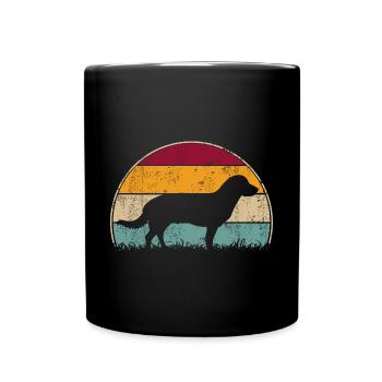 Entlebucher Mountain Dog Vintage Rétro Cadeau - Mug uni - noir - Devant