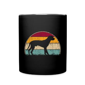 Schwarzwildbracke Slovenský Kopov Retro Vintage - Tasse einfarbig - Schwarz - Vorne