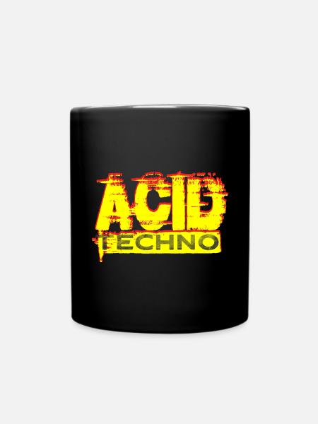 Acid Techno Grunge | Nous aimons la techno acide - Mug uni - noir