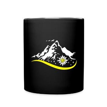 Alpen Edelweiss Edelweiss Costume pour Dirndl - Mug uni - noir - Devant