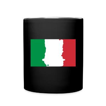 Italy - Full Colour Mug - black - Front