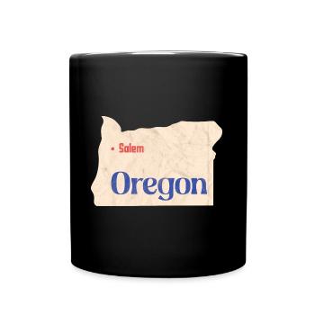 Hauptstadt Oregon Design für stolze Oregonianer - Tasse einfarbig - Schwarz - Vorne