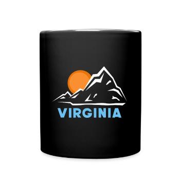 Sonnenuntergang in Virginia für stolze Virginier - Tasse einfarbig - Schwarz - Vorne