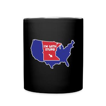 Minnesota Design für patriotische Minnesotaner - Tasse einfarbig - Schwarz - Vorne