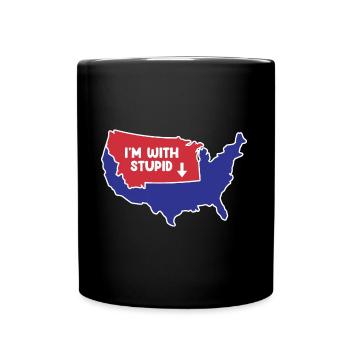 Montana US Slogan für patriotische Montanier - Tasse einfarbig - Schwarz - Vorne