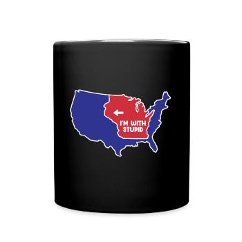 Wisconsin Design für patriotische Wisconsinites - Tasse einfarbig - Schwarz - Vorne