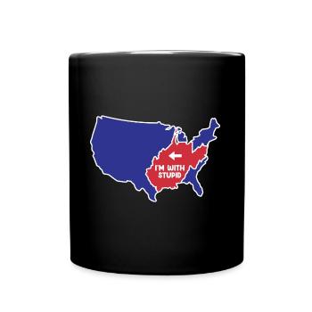 West Virginia für patriotische West Virginianer - Tasse einfarbig - Schwarz - Vorne