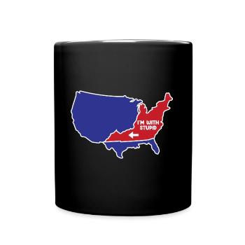 Virginia US Design für patriotische Virginianer - Tasse einfarbig - Schwarz - Vorne