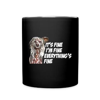 Hund, Streuner, süß Humor, Motivation, Geschenk - Tasse einfarbig - Schwarz - Vorne