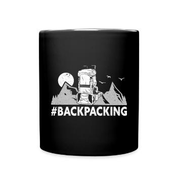 Camping en plein air Randonnée Backpacking - Mug uni - noir - Devant