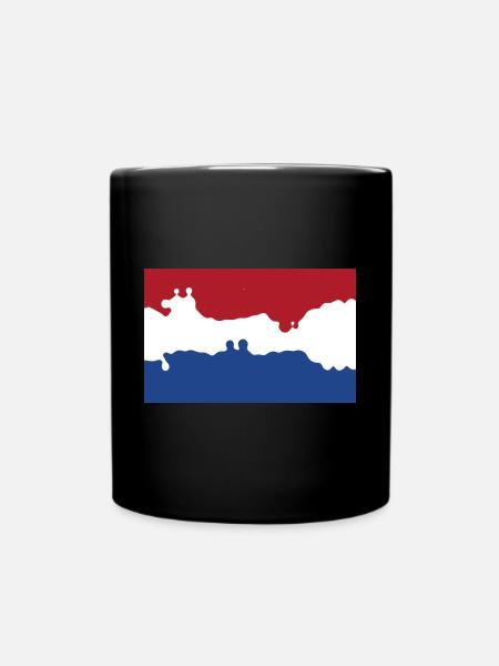Niederlande - Tasse einfarbig - Schwarz