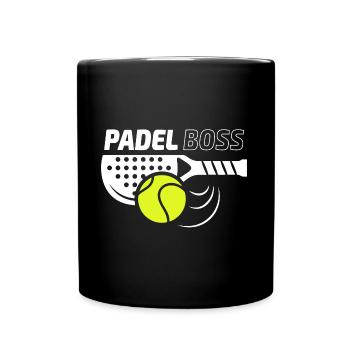 00511 Couleur du boss de padel - Mug uni - noir - Devant