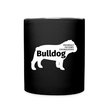 Bulldoge Bulldog Doge - Full Colour Mug - black - Front