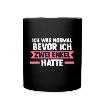 Großmutter Großmama Omi Oma - Tasse einfarbig - Schwarz - Vorne