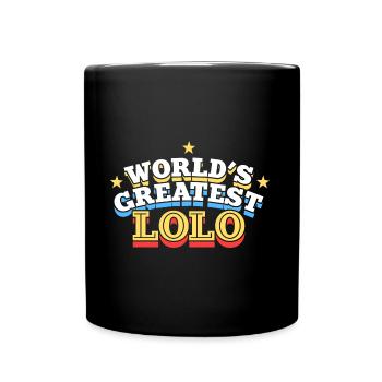 Größtes Lolo Filipino Design für stolze Pinoys - Tasse einfarbig - Schwarz - Vorne