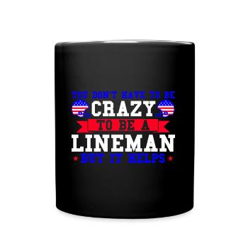 American Football Mannschaft American Football Foo - Tasse einfarbig - Schwarz - Vorne