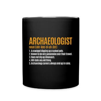 Archéologue-Définition-Egyptien - Mug uni - noir - Devant