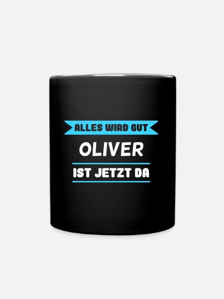 Oliver Name Design für stolze Oliver - Tasse einfarbig - Schwarz