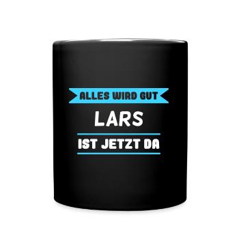 Lars Name Design für stolze Lars - Tasse einfarbig - Schwarz - Vorne