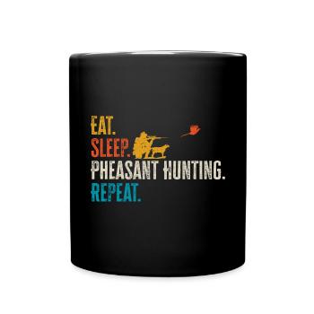 Pheasant hunting Pheasant Bird hunting Bird hunters - Full Colour Mug - black - Front