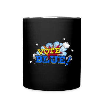 Politique Pop Art Vote Blue States Parti démocratique - Mug uni - noir - Devant