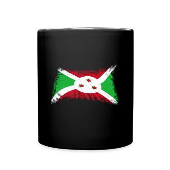 Burundi - Tasse einfarbig - Schwarz - Vorne