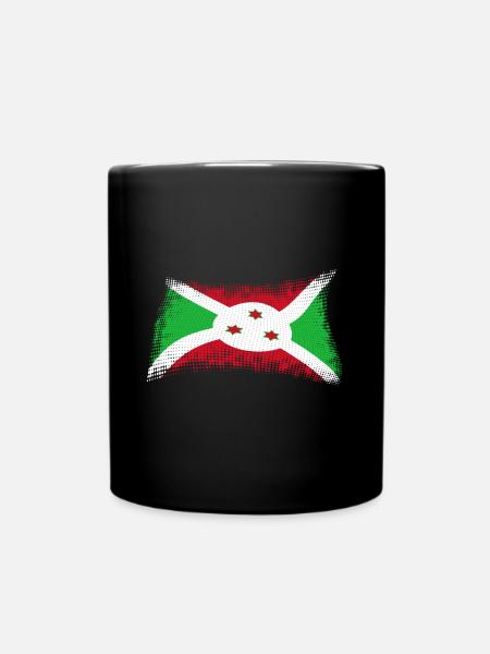 Burundi - Tasse einfarbig - Schwarz