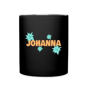 Edelweiß Johanna - Tasse einfarbig - Schwarz - Vorne