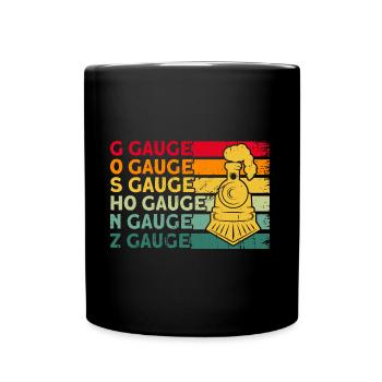 Cadeau de modélisme ferroviaire conduisant des trains - Mug uni - noir - Devant