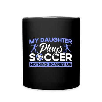 Cadeau de football de fan de sport de mère - Mug uni - noir - Devant