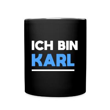 Karl Name Spruch für stolze Karls - Tasse einfarbig - Schwarz - Vorne