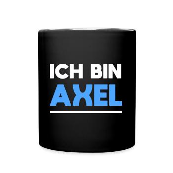 Axel Name Spruch für stolze Axels - Tasse einfarbig - Schwarz - Vorne