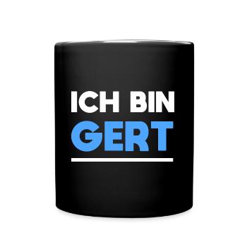 Gert Name Spruch für stolze Gerts - Tasse einfarbig - Schwarz - Vorne