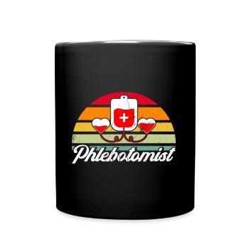 Blutabnahme Phlebotomist Phlebotomie Labor Geschen - Tasse einfarbig - Schwarz - Vorne