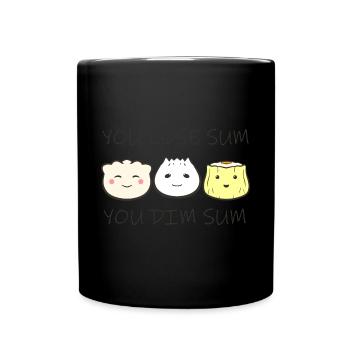 Asiatisches Chinesisches Essen Dim Sum I Geschenk - Tasse einfarbig - Schwarz - Vorne