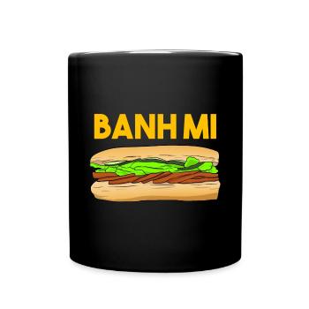 Asiatique vietnamien Banh Mi Pain I Cadeau - Mug uni - noir - Devant