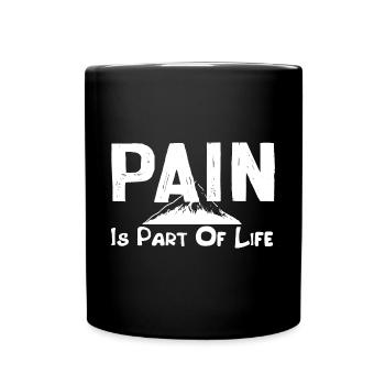 La douleur fait partie de la vie d’alpiniste - Mug uni - noir - Devant