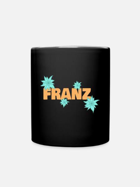 Edelweiß Franz - Tasse einfarbig - Schwarz