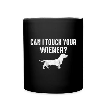 Hunde Tierliebhaber Wiener Tierhalter Tierrechte - Tasse einfarbig - Schwarz - Vorne