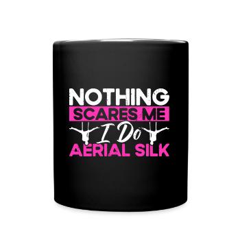 Aerial Yoga Aerial Acrobats Aerial Yoga Gymnasts - Full Colour Mug - black - Front