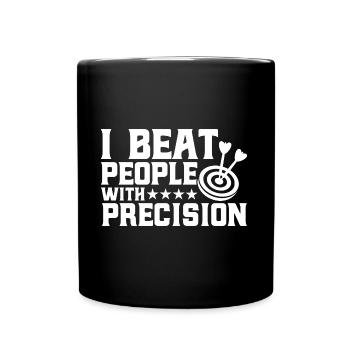 Dart Throw Dart Hobby Dartboard Gift - Full Colour Mug - black - Front